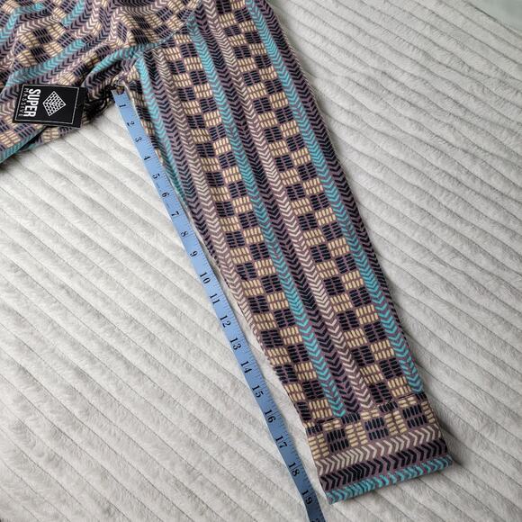 Super Massive Men’s M Shirt NWT Fall Earthy Geometric Print Boho Indie Cotton - Picture 8 of 9